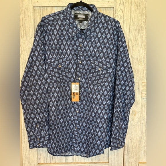 Rock and Roll Denim Men’s long Sleeve Button Down Shirt. NWT - Picture 1 of 8